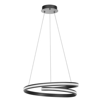 Redo 01-4362 - Dimbare LED-pendel aan kabel TORSION LED/40W/230V 2700/3000/4000K CRI 90 Ø 56 cm zwart