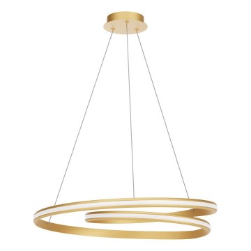 Redo 01-4364 - Dimbare LED-kroonluchter aan kabel TORSION LED/60W/230V 2700/3000/4000K CRI 90 Ø 75,2 cm goud
