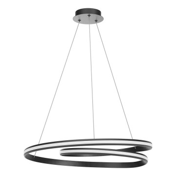 Redo 01-4365 - Dimbare LED-hanglamp aan kabel TORSION LED/60W/230V 2700/3000/4000K CRI 90 Ø 75,2 cm zwart