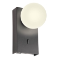 Redo 01-4659 - Applique murale NORMA LED/5W/230V IRC 90 USB blanc/noir