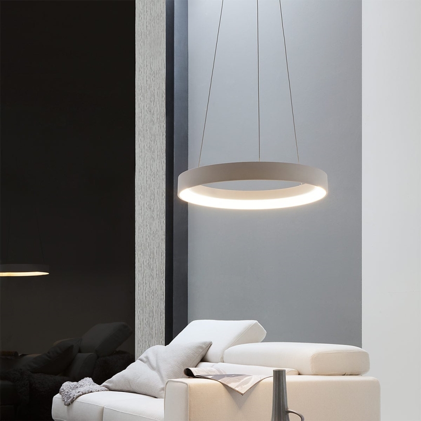Redo 01-671 - LED Hanglamp aan een koord LOOP LED/38W/230V diameter 45 cm wit