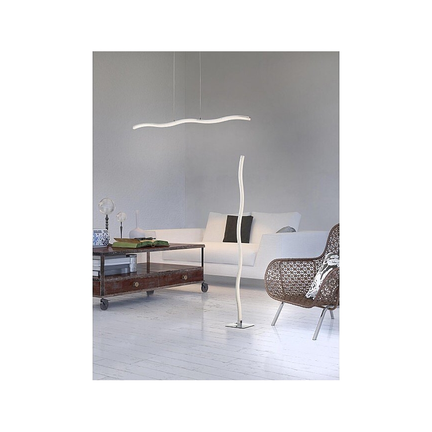 Redo 01-893 - LED-kroonluchter PULSE aan kabel, LED/23,1W/230V, mat chroom