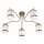Redo 02-888 - Bevestigde hanglamp DEKOR 5xE27/42W/230V diameter 52,3 cm brons