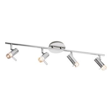 Redo 04-332 - SLIM LED-spot 4xLED/4W/230V, glanzend chroom