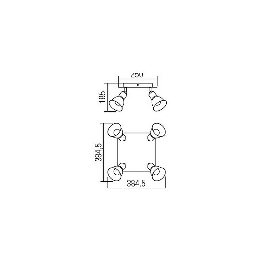 Redo 04-466 - Spot OLAF 4xE14/12W/230V