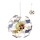 Redo 04-515 - Kinder hanglamp aan een koord SAFARI 4xE14/28W/230V diameter 35 cm kleurrijk