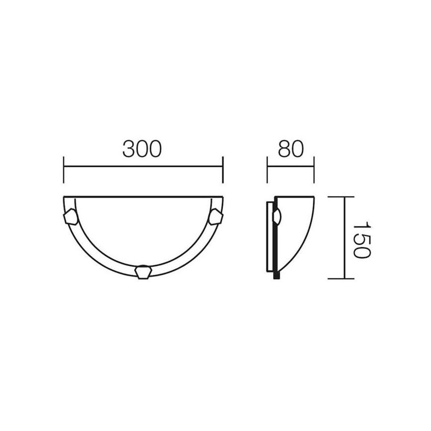 Redo 05-383 - Wandlamp VIRGINIA 1xE27/42W/230V
