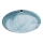 Redo 05-390 - Plafonnier VIRGINIA 1xE27/42W/230V d. 30 cm bleu