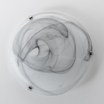 Redo 05-393 - Plafondlamp VIRGINIA 2xE27/42W/230V Ø 40 cm grijs