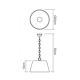 Redo 05-644 - Hanglamp aan een ketting ISIS 1xE27/42W/230V