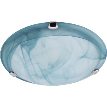 Redo 05-682 - Plafonnier VIRGINIA 1xE27/42W/230V d. 25 cm bleu