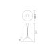 Redo 05-794 - Hanglamp met trekpendel MAREEA 1xE27/42W/230V