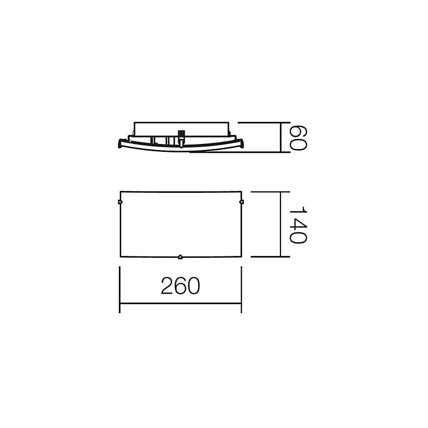 Redo 05-816 - Applique murale NOTES 1xE27/42W/230V blanche