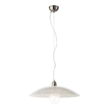 Redo 05-891 - Hanglamp aan een koord GRAF 1xE27/42W/230V diameter 40 cm wit