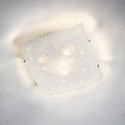 Redo 05-905 - Plafonnier ISIDE 2xE27/42W/230V 39x39 cm transparent