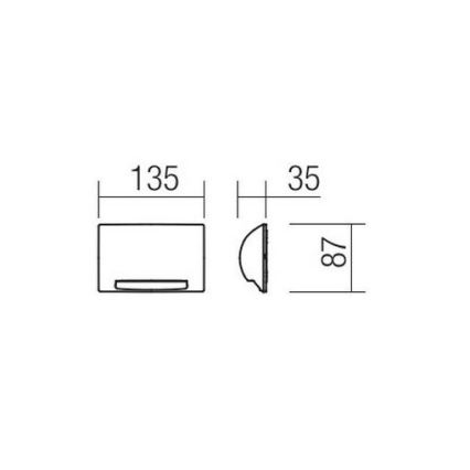 Redo 90009 - LED buitenoriëntatielamp TAMPA LED/11W/230V IP54 wit
