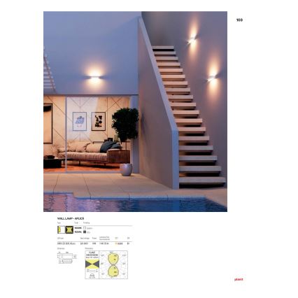 Redo 90096 - LED buitenwandlamp PLANIT LED/10W/230V 3000K IP54 antraciet