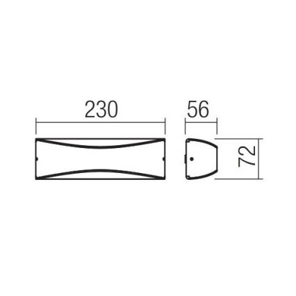 Redo 90126 - LED buitenwandlamp AXEL LED/7W/230V 3000 IP65 antraciet