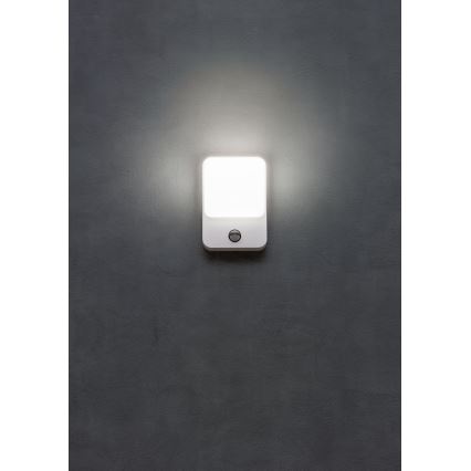Redo 90132 - LED buitenmuurlamp met bewegings- en schemersensor COLIN LED/9W/230V 4000K IP54 wit