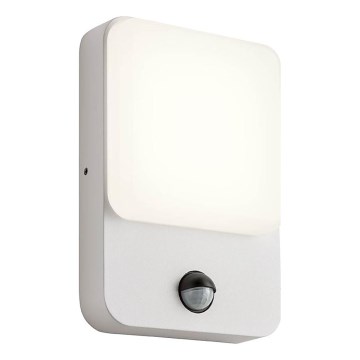 Redo 90132 - LED buitenmuurlamp met bewegings- en schemersensor COLIN LED/9W/230V 4000K IP54 wit