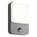 Redo 90134 - Applique murale d'extérieur LED avec détecteur de mouvement et capteur crépusculaire COLIN LED/9W/230V 4000K IP54 anthracite