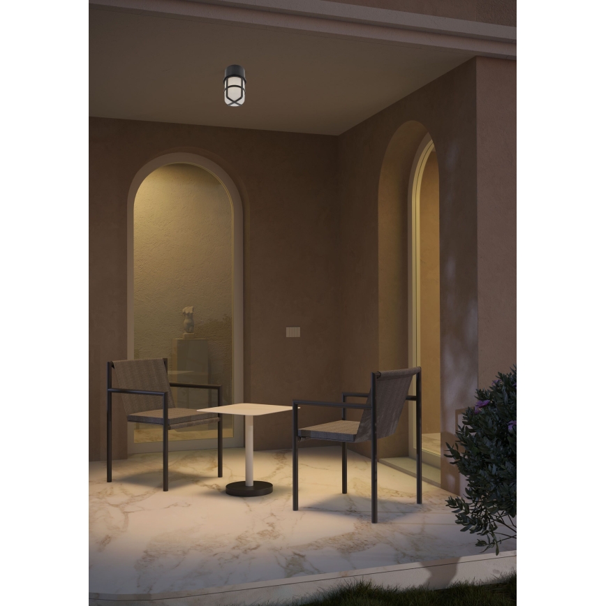 Redo 90195 - Buitenwandlamp TRITON 1xE27/28W/230V IP54 zwart