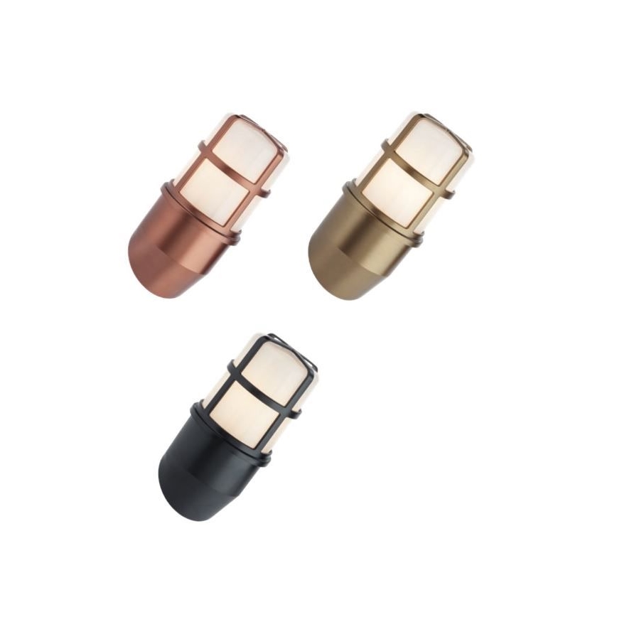 Redo 90203 - Wandlamp voor buiten TRITON 1xE27/28W/230V IP54 koper