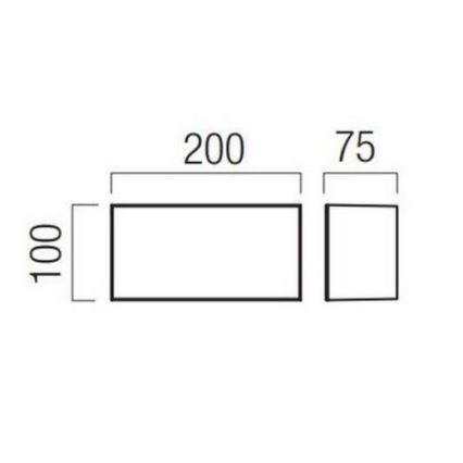 Redo 90325 - LED buitenwandlamp KODIAK LED/8W/230V 4000K 20 cm IP65 wit