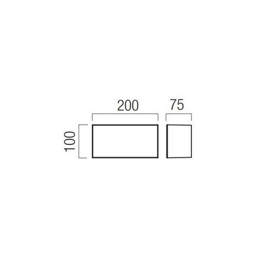 Redo 90325 - LED buitenwandlamp KODIAK LED/8W/230V 4000K 20 cm IP65 wit
