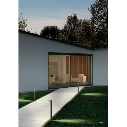 Redo 90365 - LED buitenlamp ZEUS LED/11,5W/230V 3000K 75 cm IP54 antraciet