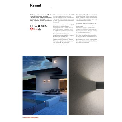 Redo 90375 - Applique murale d'extérieur LED KAMAL LED/6W/230V 3000K IP54 blanche