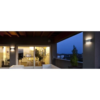 Redo 90451 - LED Applique murale extérieure KLIPPE LED/24W/230V 3000K IP54 blanc