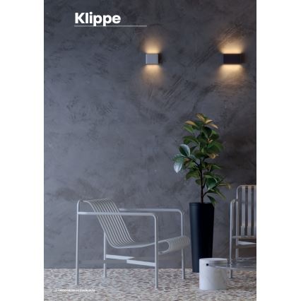 Redo 90452 - Applique murale d'extérieur LED KLIPPE LED/24W/230V 3000K IP54 anthracite
