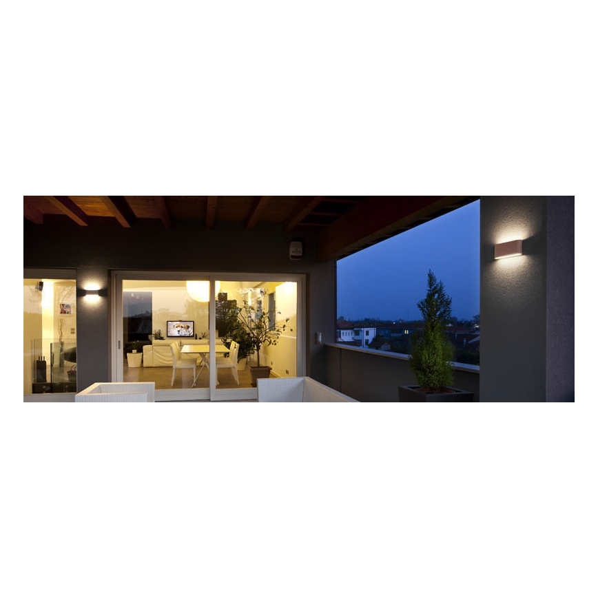 Redo 90453 - Applique murale d'extérieur KLIPPE LED/24W/230V 3000K IP54 marron