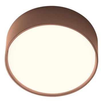 Redo 90496 - Plafonnier extérieur URANIA LED/10W/230V d. 16 cm 3000K IP65 marron