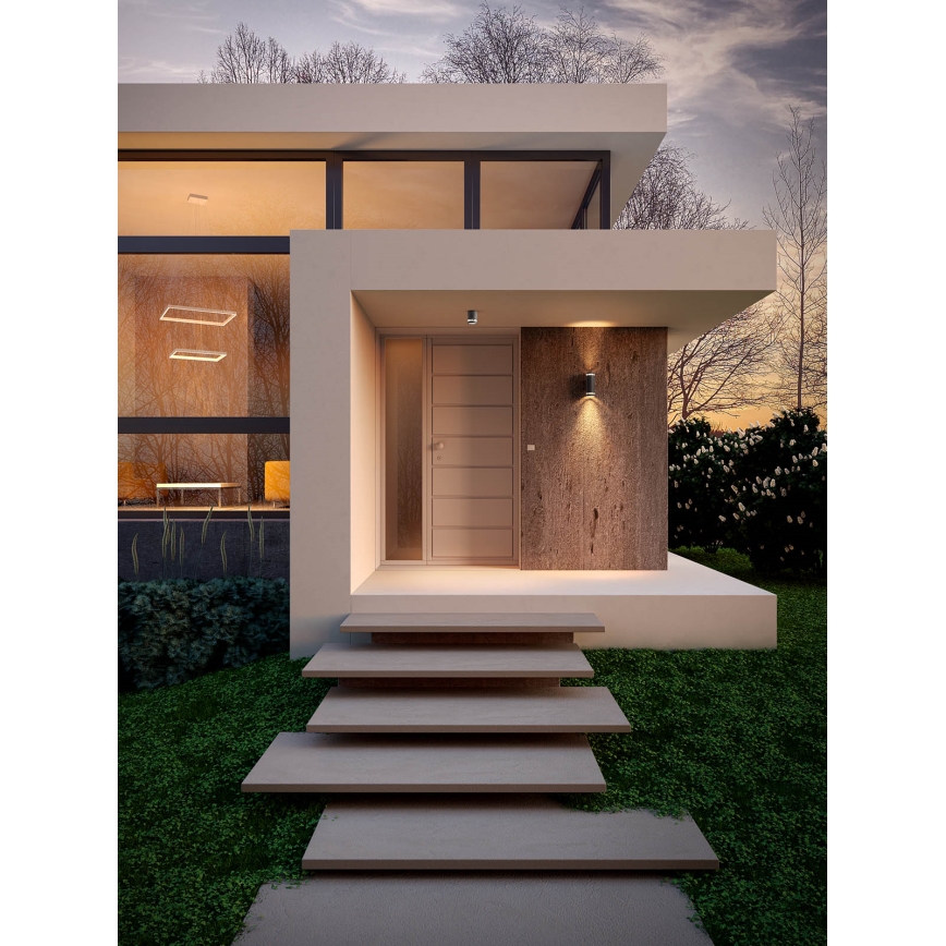 Redo 90518 - Applique murale extérieure CARGO 2xGU10/28W/230V IP54 anthracite