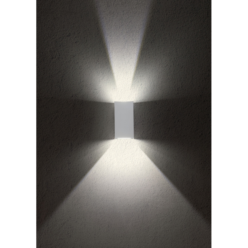 Redo 90552 - LED buitenmuurlamp VARY 2xLED/10W/230V 3000K IP54 wit