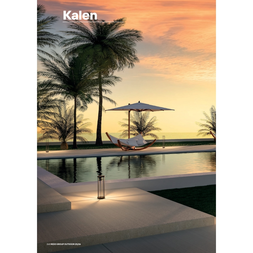 Redo 90578 - Lampe extérieure LED KALEN LED/8W/230V 3000K 50 cm IP65 anthracite