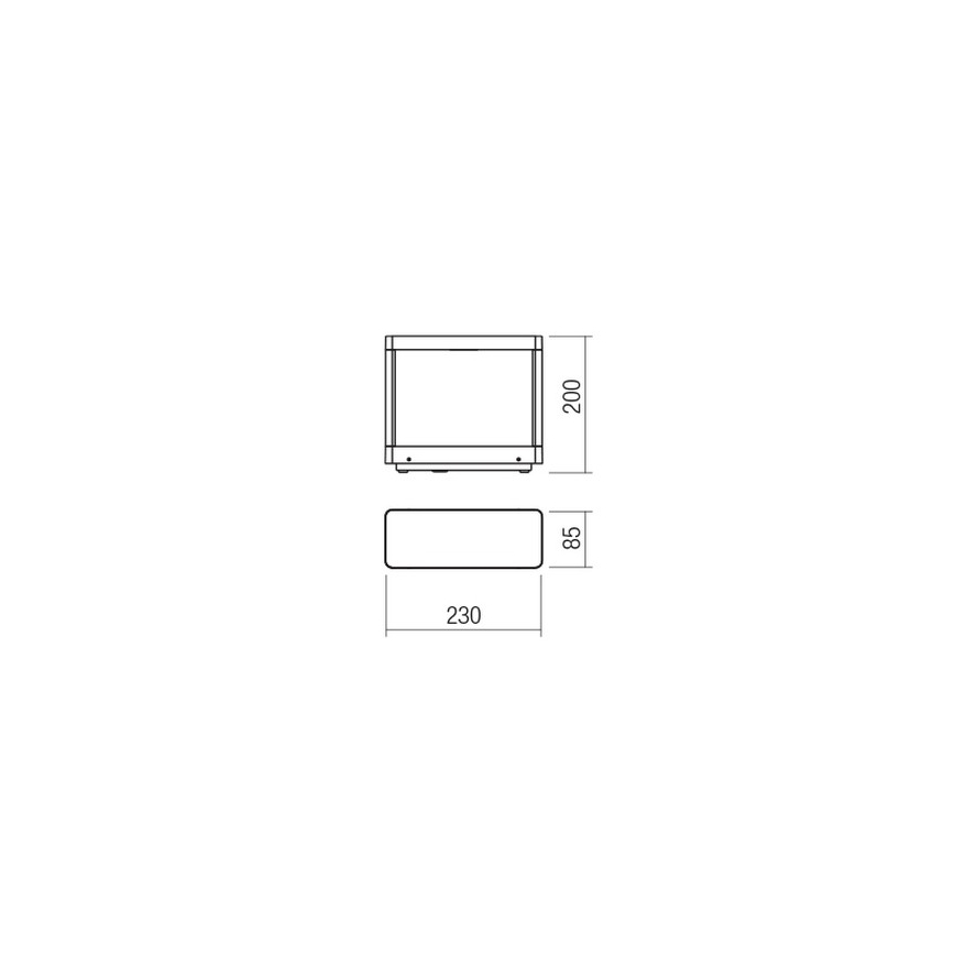 Redo 90580 - LED buitenlamp WAKE LED/8W/230V 3000K 20 cm IP65 antraciet