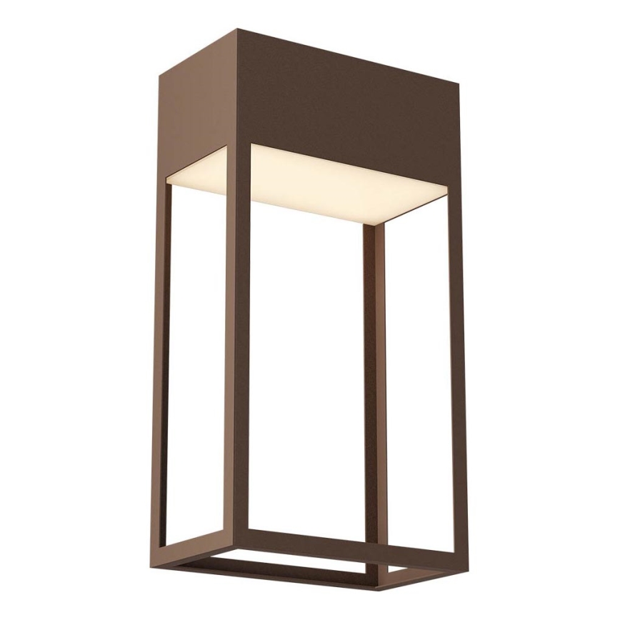 Redo 90604 - LED Buitenwandlamp STAND LED/20W/230V 3000K CRI 90 IP65 bruin