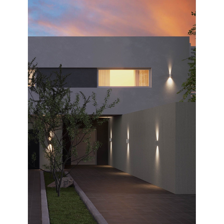 Redo 90635 - Applique murale extérieure SONNY 2xLED/5W/230V 2200/3000/4000K IP54 blanc