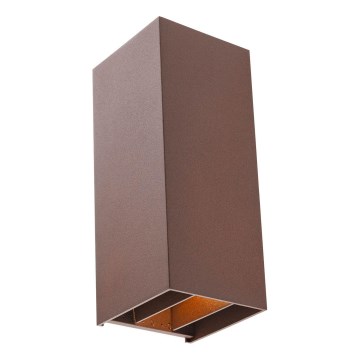 Redo 90637 - Applique murale extérieure SONNY 2xLED/5W/230V 2200/3000/4000K IP54 marron