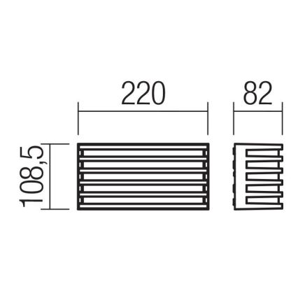 Redo 90638 - Applique murale extérieure BLAZE LED/12W/230V 3000K IP54 anthracite