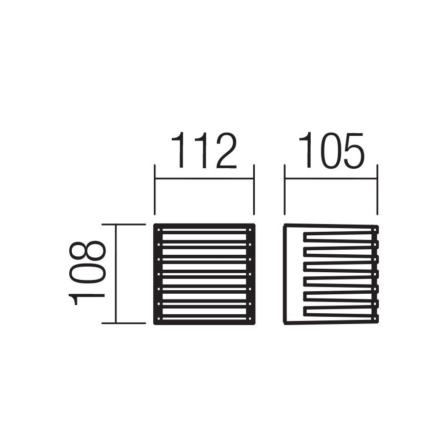 Redo 90639 - LED Wandlamp voor buiten BLAZE LED/12W/230V 3000K IP54 antraciet