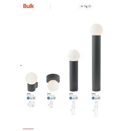 Redo 90643 - Lampadaire extérieur BULK 1xE27/20W/230V 80 cm IP44 anthracite