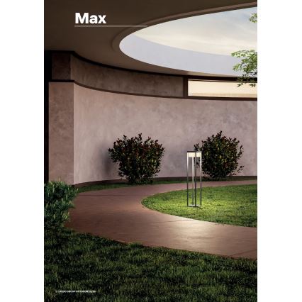 Redo 90676 - LED buitenlamp MAX LED/15W/230V 2700K 80 cm IP65 antraciet