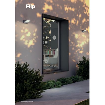 Redo 90715 - Applique murale d'extérieur FLIP LED/40W/230V 3000/4000/5000K CRI 90 IP54 anthracite