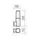 Redo 9073 - Buiten wandlamp CRAYON 1xE27/42W/230V IP44