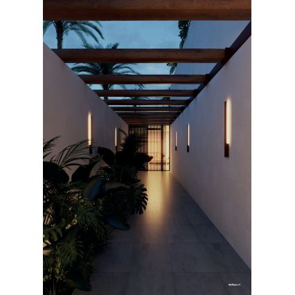 Redo 90872 - LED buitenwandlamp REFLEXA LED/6W/230V 3000K CRI 90 IP54 zwart