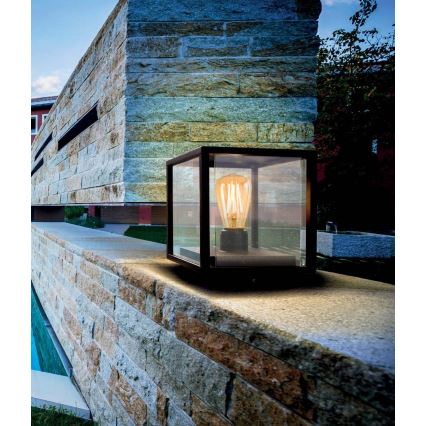 Redo 9109 - Buitenlamp VITRA 1xE27/15W/230V IP54 zwart